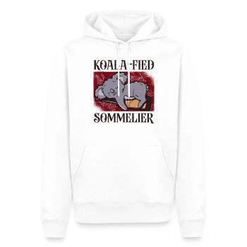 Sommelier Wine Drinking Tasting - Men’s Premium Organic Hoodie - white - Front - Nico (187cm)
