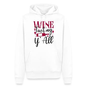 Sommelier Wine Drinking Tasting - Männer Premium Bio Hoodie - Weiß - Vorne - Nico (187cm)