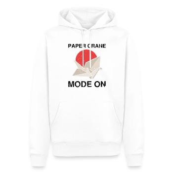 Japanisches Origami Design und Kirigami Origami - Männer Premium Bio Hoodie - Weiß - Vorne - Nico (187cm)