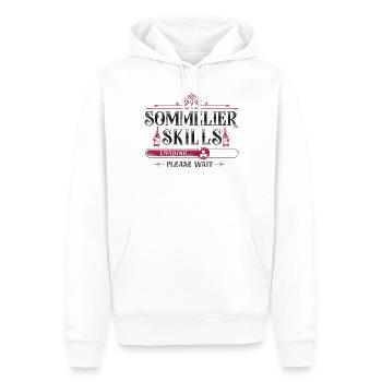 Dégustation de vin de sommelier - Sweat à capuche Premium bio Homme - blanc - Devant - Nico (187cm)