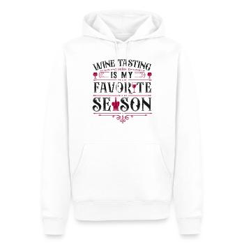 Sommelier Wine Drinking Tasting - Männer Premium Bio Hoodie - Weiß - Vorne - Nico (187cm)