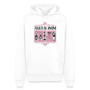 Dégustation de vin de sommelier - Sweat à capuche Premium bio Homme - blanc - Devant - Nico (187cm)