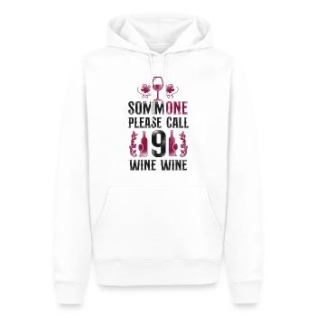 Sommelier Wine Drinking Tasting - Männer Premium Bio Hoodie - Weiß - Vorne - Nico (187cm)