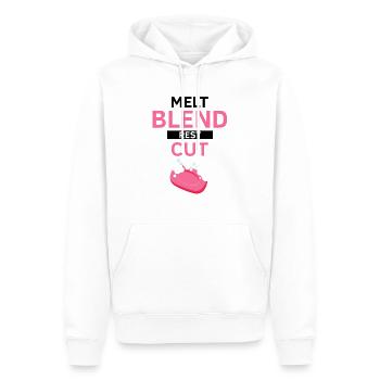 Conception de fabrication de savon pour les conceptions de fabricants de savon - Sweat à capuche Premium bio Homme - blanc - Devant - Nico (187cm)