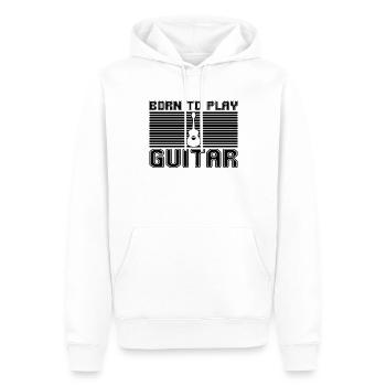 Gitarre spielen - Männer Premium Bio Hoodie - Weiß - Vorne - Nico (187cm)
