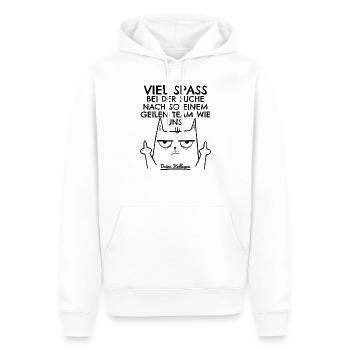 Abschied Kollege Abschiedsgeschenk Lustiger Spruch - Männer Premium Bio Hoodie - Weiß - Vorne - Nico (187cm)