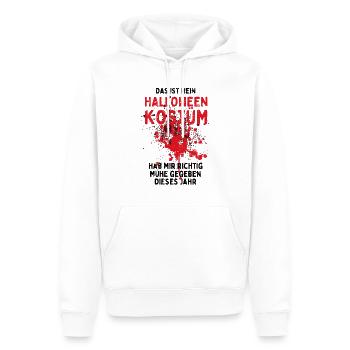 Das ist mein Halloween Kostüm - Lustiger Spruch - Männer Premium Bio Hoodie - Weiß - Vorne - Nico (187cm)