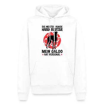 Mein Galgo Espanol hat Personal Spanien Windhund - Männer Premium Bio Hoodie - Weiß - Vorne - Nico (187cm)