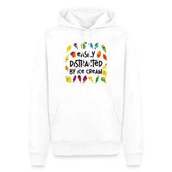 Ice Cream Cone Popsicle Easily - Männer Premium Bio Hoodie - Weiß - Vorne - Nico (187cm)