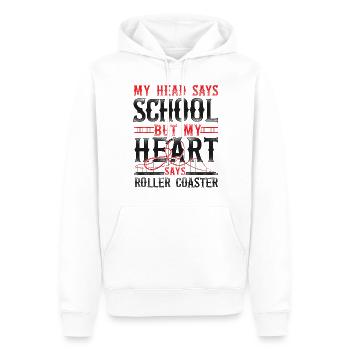 Roller Coaster Vintage My Head - Männer Premium Bio Hoodie - Weiß - Vorne - Nico (187cm)