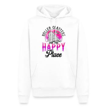 Roller Coaster Vintage Roller - Männer Premium Bio Hoodie - Weiß - Vorne - Nico (187cm)