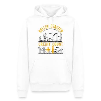 Roller Coaster Vintage Roller - Männer Premium Bio Hoodie - Weiß - Vorne - Nico (187cm)