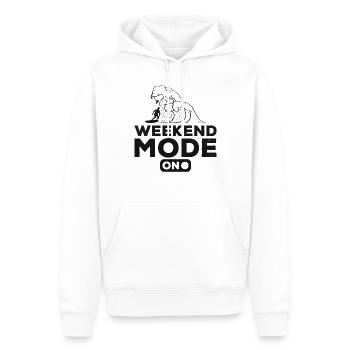Mode week-end de surf pour les sports nautiques, surf sur l’eau - Sweat à capuche Premium bio Homme - blanc - Devant - Nico (187cm)