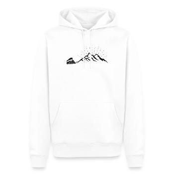 Steam Train Driver Trainspotting - Men’s Premium Organic Hoodie - white - Front - Nico (187cm)