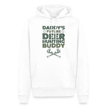 Buck Deer Hunting Hunter Kid - Männer Premium Bio Hoodie - Weiß - Vorne - Nico (187cm)