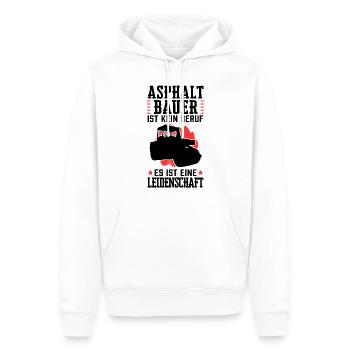 Asphaltbauer ist kein Beruf Straßenbauer - Männer Premium Bio Hoodie - Weiß - Vorne - Nico (187cm)