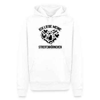 Eichhörnchen Liebhaber - Ich liebe meine - Männer Premium Bio Hoodie - Weiß - Vorne - Nico (187cm)