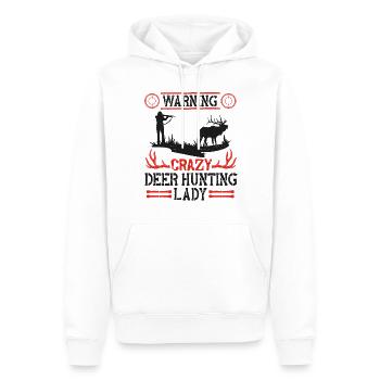 Buck Deer Hunting Hunter Girl - Männer Premium Bio Hoodie - Weiß - Vorne - Nico (187cm)