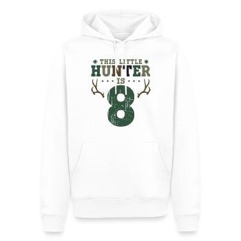 Buck Deer Hunting Hunter Kid 8ème - Sweat à capuche Premium bio Homme - blanc - Devant - Nico (187cm)