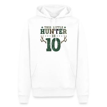 Buck Deer Hunting Hunter Kid 10ème - Sweat à capuche Premium bio Homme - blanc - Devant - Nico (187cm)