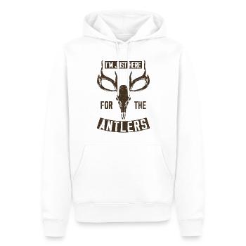 Buck Deer Hunting Hunter Vintage - Männer Premium Bio Hoodie - Weiß - Vorne - Nico (187cm)
