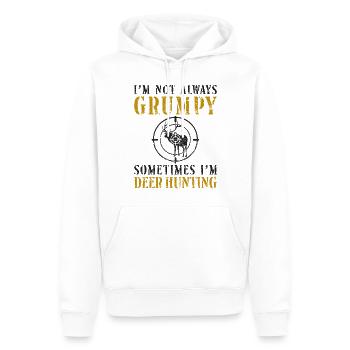 Buck Deer Hunting Hunter Dad - Men’s Premium Organic Hoodie - white - Front - Nico (187cm)