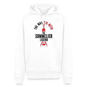 Sommelier Wine Drinking Tasting - Männer Premium Bio Hoodie - Weiß - Vorne - Nico (187cm)
