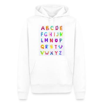 A B C Grerman - Männer Premium Bio Hoodie - Weiß - Vorne - Nico (187cm)