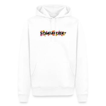 Sommelier Wine Drinking Tasting - Men’s Premium Organic Hoodie - white - Front - Nico (187cm)