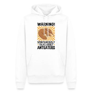 Redet über Ameisenbär Südamerika Ameisenfresser - Männer Premium Bio Hoodie - Weiß - Vorne - Nico (187cm)