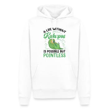 Kakapo Leben ohne flugunfähiger Kakapo - Männer Premium Bio Hoodie - Weiß - Vorne - Nico (187cm)