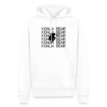 Koala Bear - Men’s Premium Organic Hoodie - white - Front - Nico (187cm)