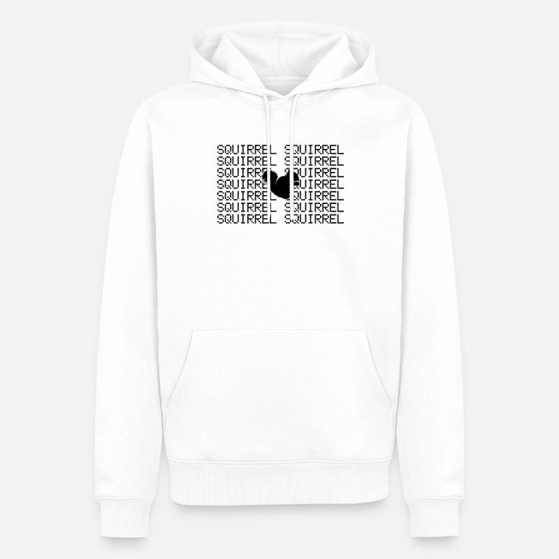 Eichhörnchen - Männer Premium Bio Hoodie - Weiß