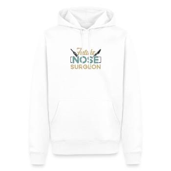 Future Nose Surgeon Rhinoplasty Cosmetics Funny - Men’s Premium Organic Hoodie - white - Front - Nico (187cm)