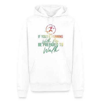 Running Runner Half Marathon Slow - Männer Premium Bio Hoodie - Weiß - Vorne - Nico (187cm)