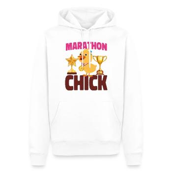 Running Runner Half Marathon - Men’s Premium Organic Hoodie - white - Front - Nico (187cm)