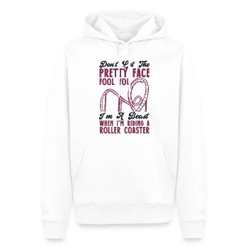 Roller Coaster Don't Let The - Männer Premium Bio Hoodie - Weiß - Vorne - Nico (187cm)