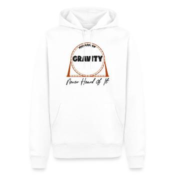 Roller Coaster Gravity Never Heard - Men’s Premium Organic Hoodie - white - Front - Nico (187cm)