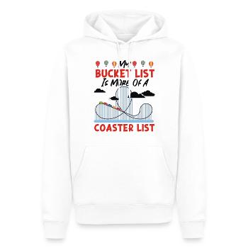 Roller Coaster Bucket List My - Männer Premium Bio Hoodie - Weiß - Vorne - Nico (187cm)