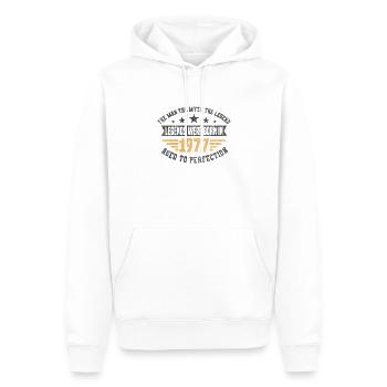 Legends were born in 1977 born 1977 birthday - Men’s Premium Organic Hoodie - white - Front - Nico (187cm)