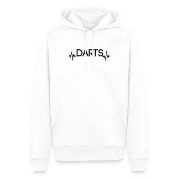 Dart Heartbeat - Sweat à capuche Premium bio Homme - blanc - Devant - Nico (187cm)