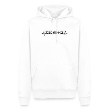 Tischtennis Herzschlag - Männer Premium Bio Hoodie - Weiß - Vorne - Nico (187cm)