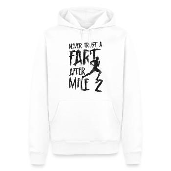 Running Runner Half Marathon - Men’s Premium Organic Hoodie - white - Front - Nico (187cm)