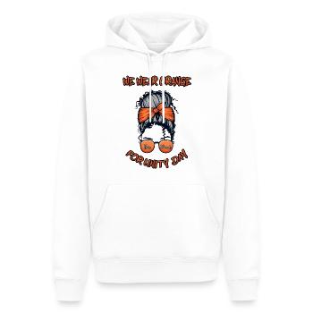 Orange Peace Kindness Awareness Unity Day - Männer Premium Bio Hoodie - Weiß - Vorne - Nico (187cm)