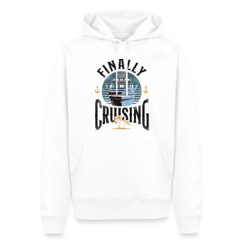 Cruise Ship Vacation Finally - Männer Premium Bio Hoodie - Weiß - Vorne - Nico (187cm)