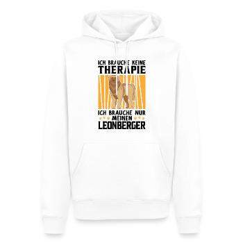 Leonberger keine Therapie deutscher Wachhund - Männer Premium Bio Hoodie - Weiß - Vorne - Nico (187cm)