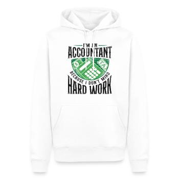 Accountant Bookkeeper Accounting - Männer Premium Bio Hoodie - Weiß - Vorne - Nico (187cm)