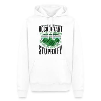 Accountant Bookkeeper Accounting - Männer Premium Bio Hoodie - Weiß - Vorne - Nico (187cm)
