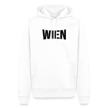 Vienna - Men’s Premium Organic Hoodie - white - Front - Nico (187cm)