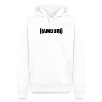 Hambourg - Sweat à capuche Premium bio Homme - blanc - Devant - Nico (187cm)